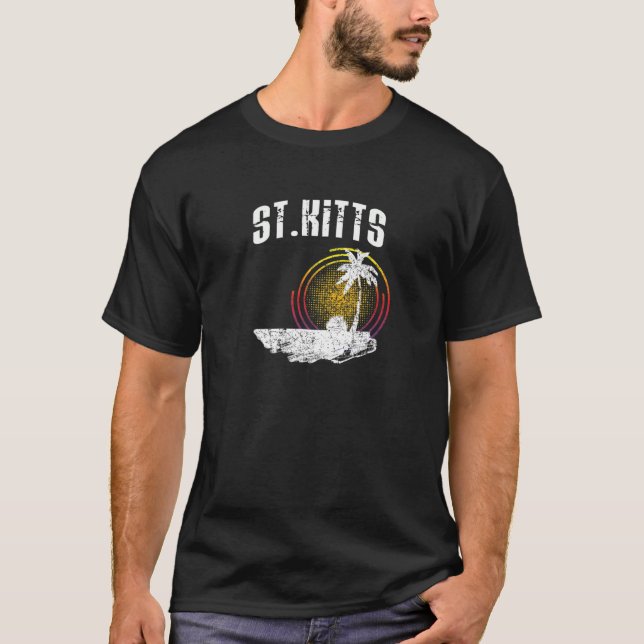 Kitts T Shirt Saint Kitts Västindien Life G (Framsida)