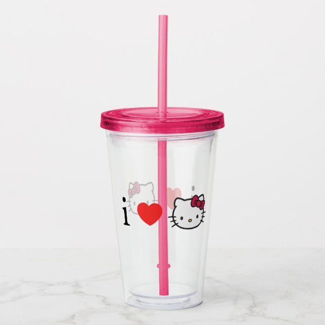 Kitty Acrylic Tumbler Take Away Mugg (Framsida)