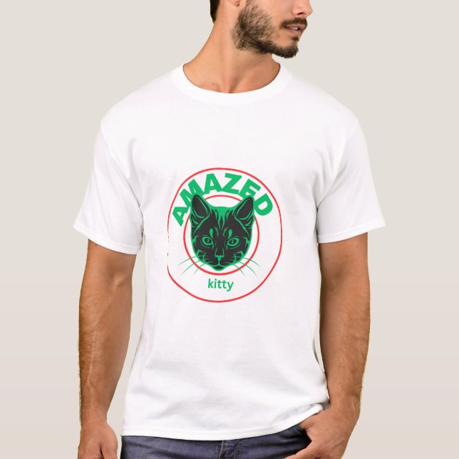 kitty amazed  t shirt (Framsida)