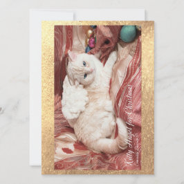 Kitty Angel for Christmas Kort