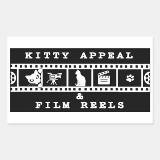 Kitty Appeal & Film Reels Svart Klistermärke