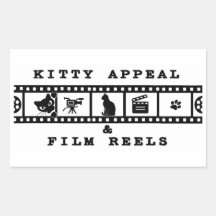 Kitty Appeal & Film Reels Vit dekal