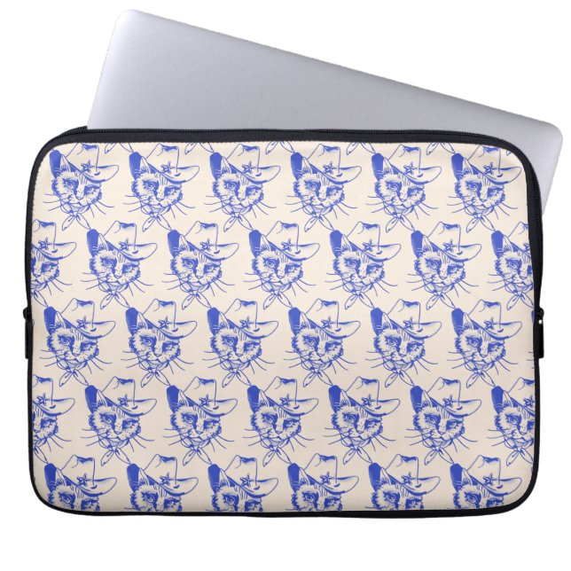 Kitty Bärbar Datorskylt Laptop Fodral (Framsidan)