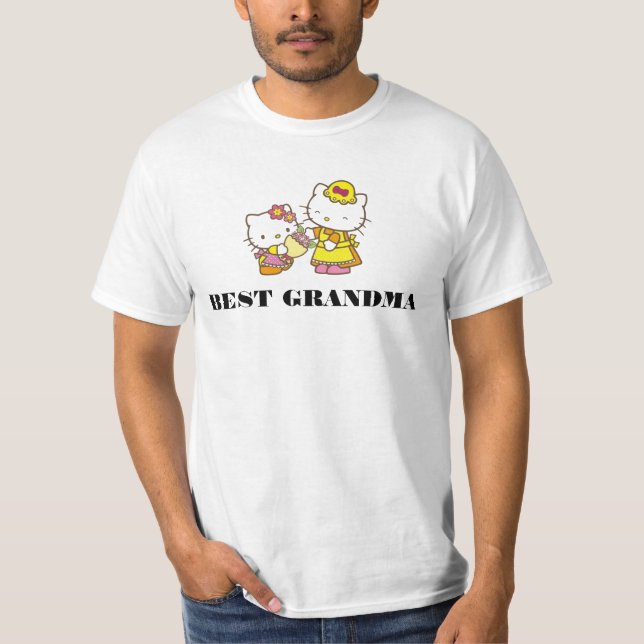 Kitty Bästa Mormor T-Shirt (Framsida)