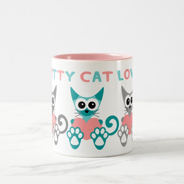 Kitty Cat Love 2 Tons Mugg (Center)
