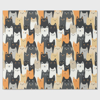 Kitty Cat-mouflage Cat Camo Wrapping Paper Presentpapper