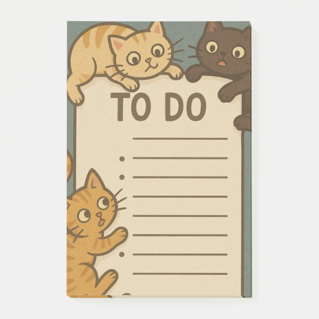 Kitty Cat Pad To Do List Post-it Block (Framsida)