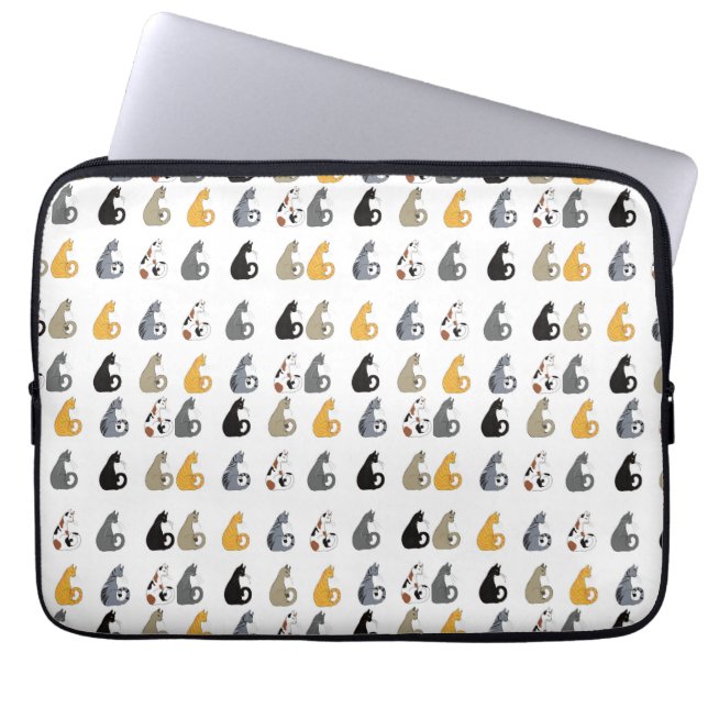 Kitty Cats laptop cover Fodral (Framsidan)