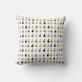 Kitty Cats Throw Pillow Kudde