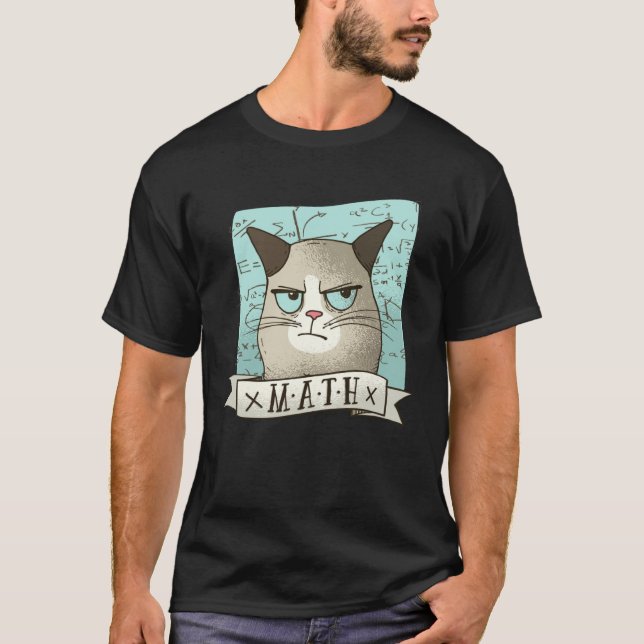 Kitty Hates Maths Katt T Shirt (Framsida)
