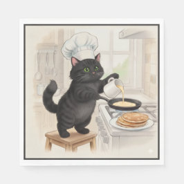 KItty Kichen Black Cat, Napkins Pappersservett