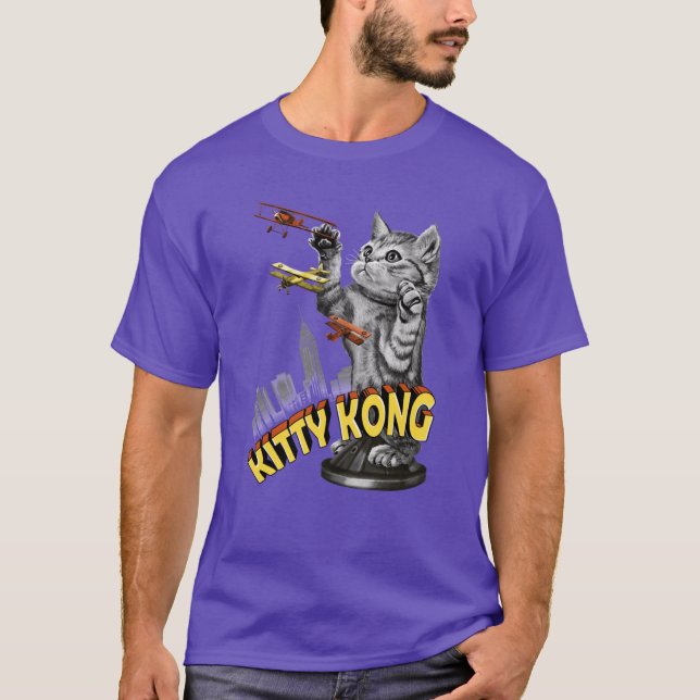 Kitty Kong retro T Shirt (Framsida)