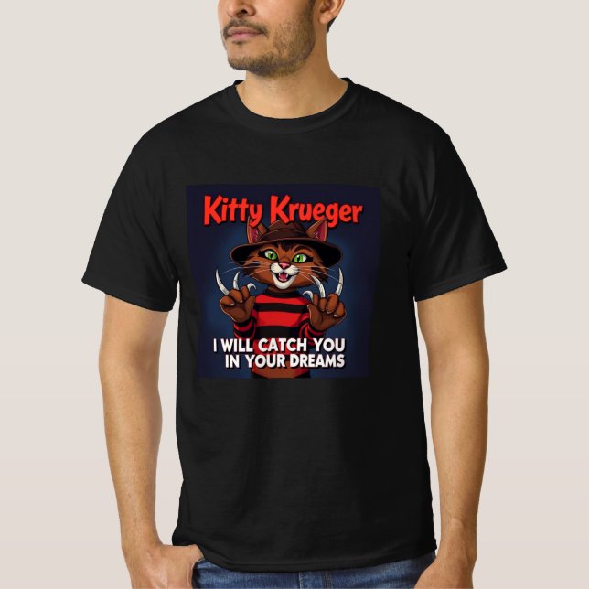 Kitty Krueger I Will Catch You In Your Dreams T Shirt (Framsida)