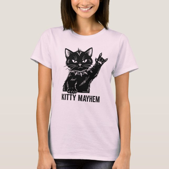 Kitty Mayhem T Shirt (Framsida)