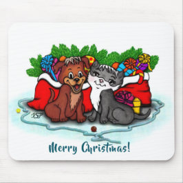 Kitty och Puppy , God Jul Musmatta
