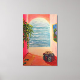 Kitty on the Coast Canvastryck