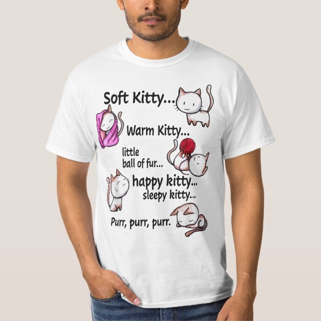 Kitty Sleepy  T Shirt (Framsida)