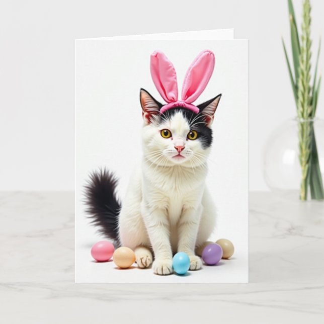 Kitty Springtime Roligt Husdjur Kort (Framsida)