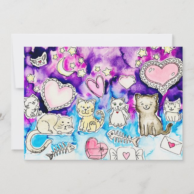 Kitty Valentine Julkort (Framsida)