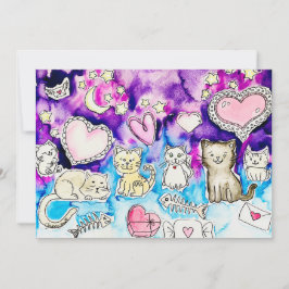 Kitty Valentine Julkort