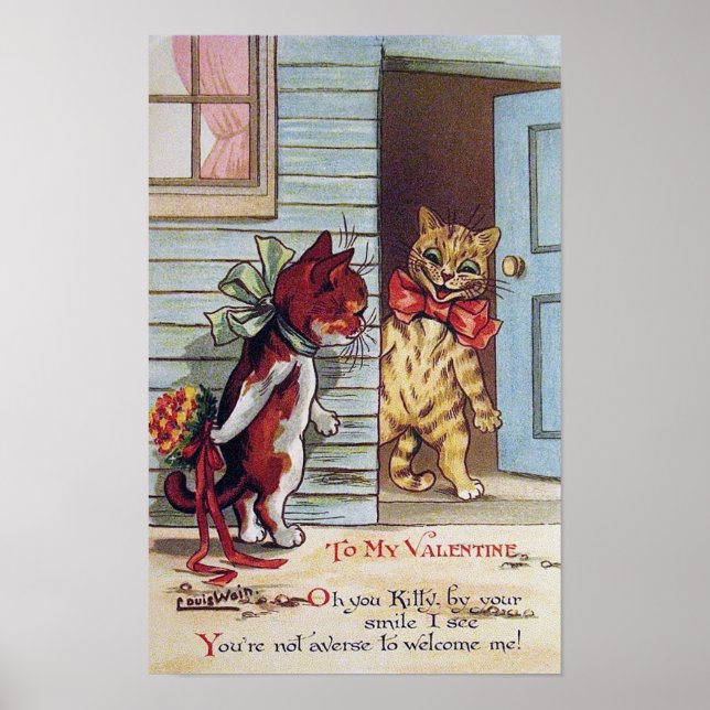 Kitty Valentine, Louis Wain Poster (Framsidan)
