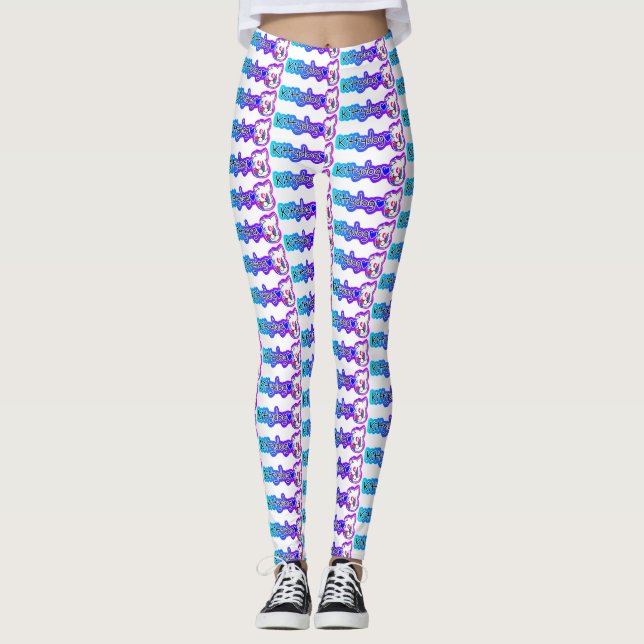 kittydoglogotypdamasker leggings (Framsida)