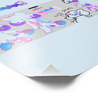 KittyhundkristallPoster Fototryck