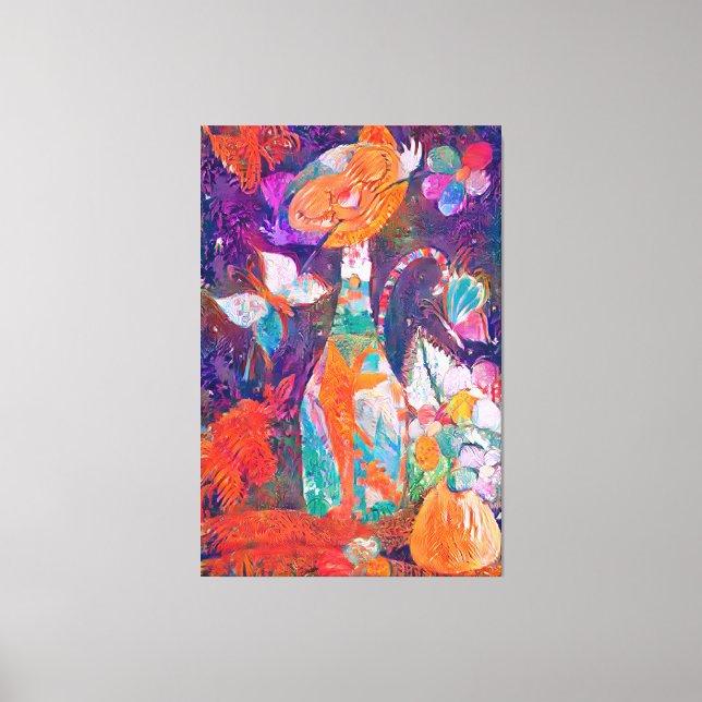 KittyQ Acrylic Canvastryck (Framsida)