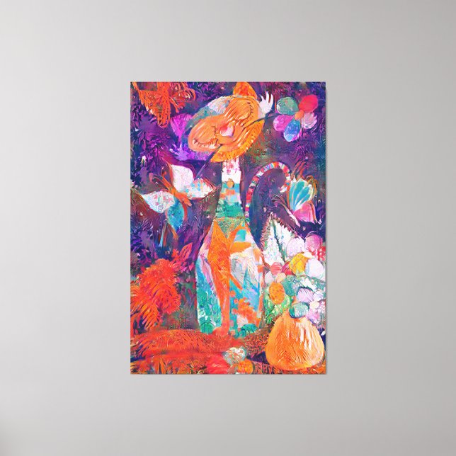 KittyQ Acrylic Canvastryck (Framsida)