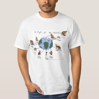 Kittys av världen t-shirt