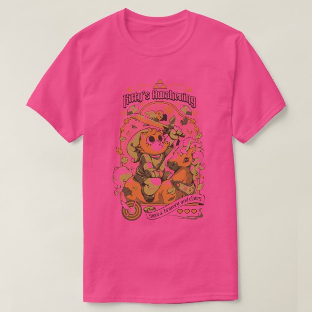 Kittys Awakening T Shirt (Design framsida)