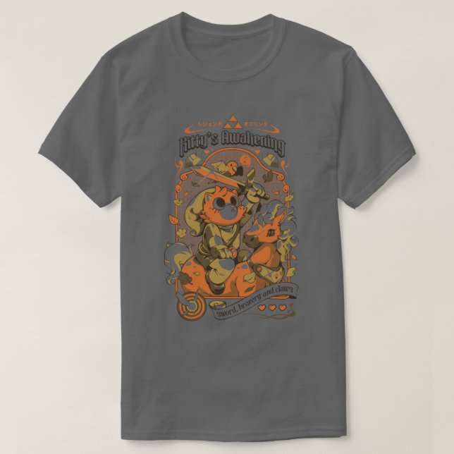 Kittys Awakening T Shirt (Design framsida)