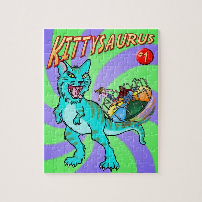 KITTYSAURUS™ 110-delars pussel (Vertikal)