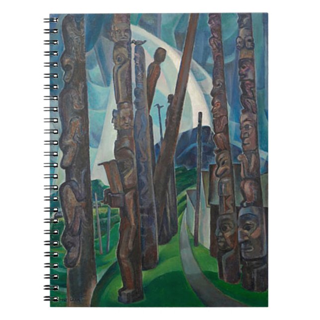 Kitwancool av Emily Carr Anteckningsbok (Framsidan)