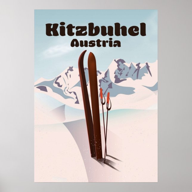kitzbuhel Austria ski Poster (Framsidan)