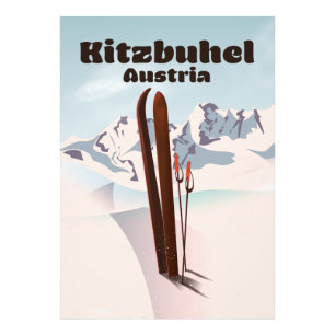 Kitzbuhel Austria ski poster