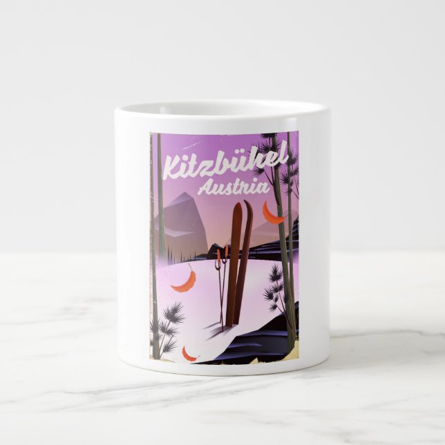 Kitzbühel Österrike Jumbo Mugg (Framsidan)