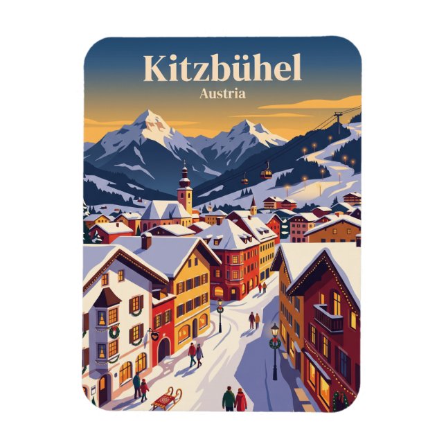 Kitzbühel, Österrike Magnet (Vertikal)