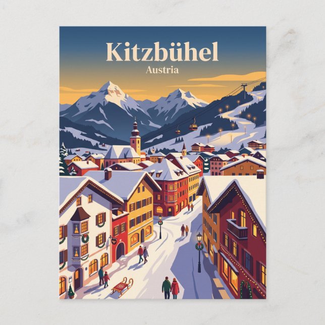 Kitzbühel, Österrike Vykort (Framsida)