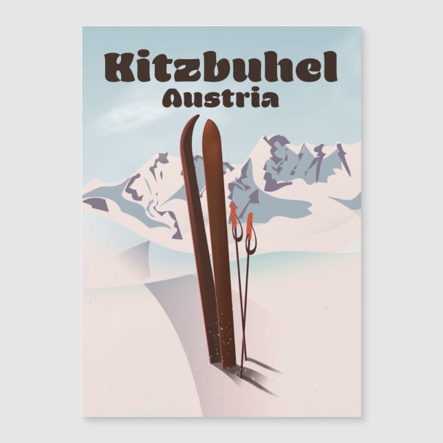 kitzbuhel österrikisk skidaffisch (Framsida)