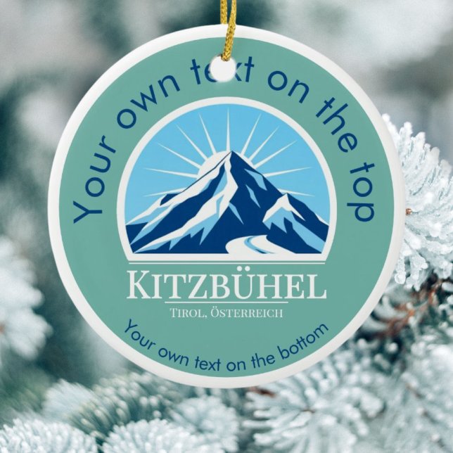 Kitzbühel Tirol Austria ski christmas Ornament (Skapare uppladdad)