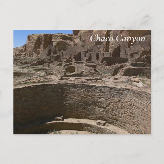 Kiva - Chaco Canyon vykort (Framsida)
