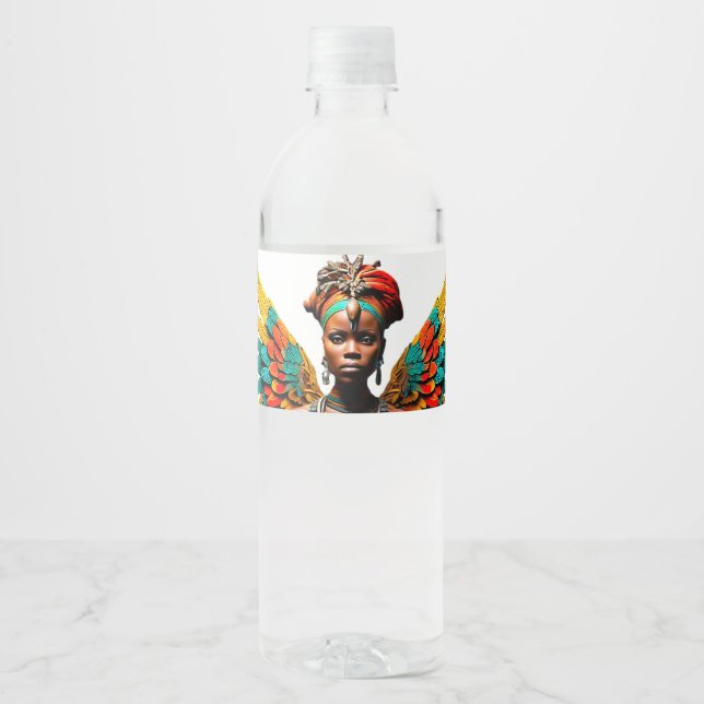 Kivuli Mambo African Fairy Vattenflaskor Etikett (Framsida)