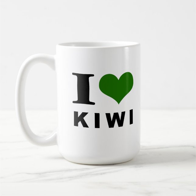 Kiwi älskare kaffemugg (Vänster)