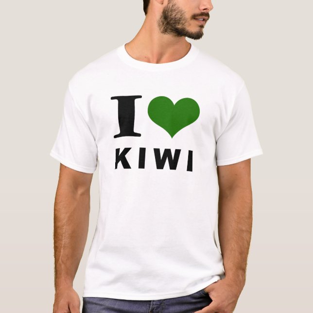Kiwi älskare t shirt (Framsida)