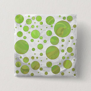 Kiwi Bash Grönt Polka Dot Knapp