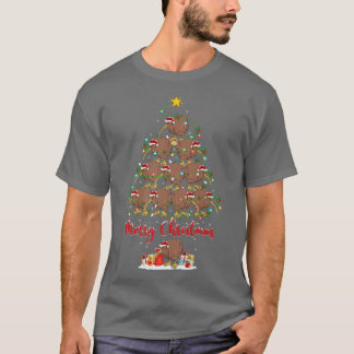 Kiwi Bird Älskare Julafton Matching Santa Kiwi jul T Shirt