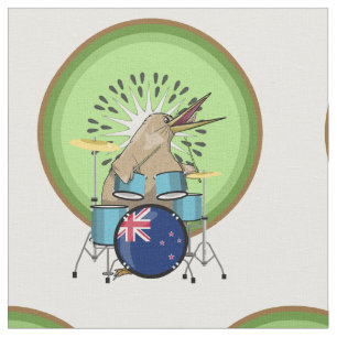 Kiwi Bird Drummer Tyg