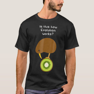 Kiwi Bird Evolution Funny Kiwi Fruit Pun Gift T Shirt