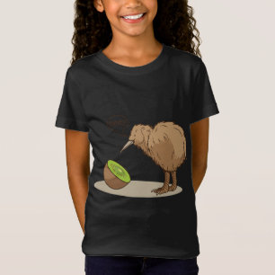 Kiwi Bird Fruit New Zealand Mamma Roligt T Shirt